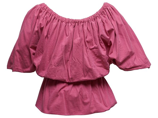 Top de cuello redondo rosa Dries Van Noten Talla US S - vista 3