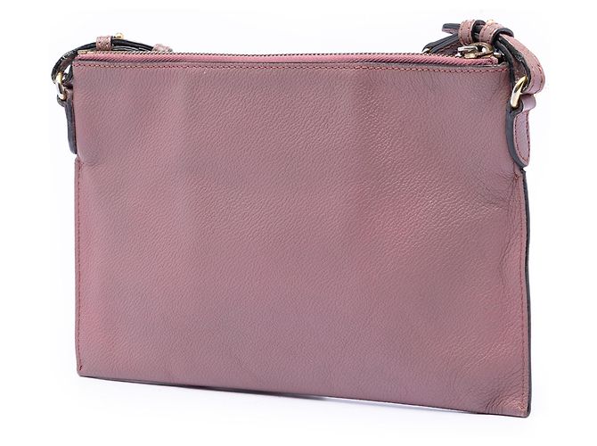 Borsa a tracolla in pelle Peyton rosa Burberry - vista 2