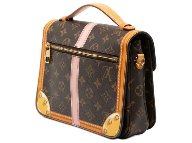 Metis Borsa Satchel Louis Vuitton Monogram Summer Trunk marrone - vista 2