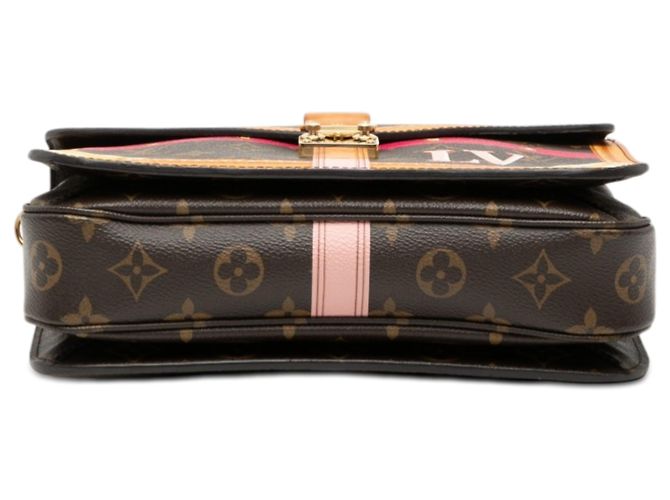 Metis Borsa Satchel Louis Vuitton Monogram Summer Trunk marrone - vista 3