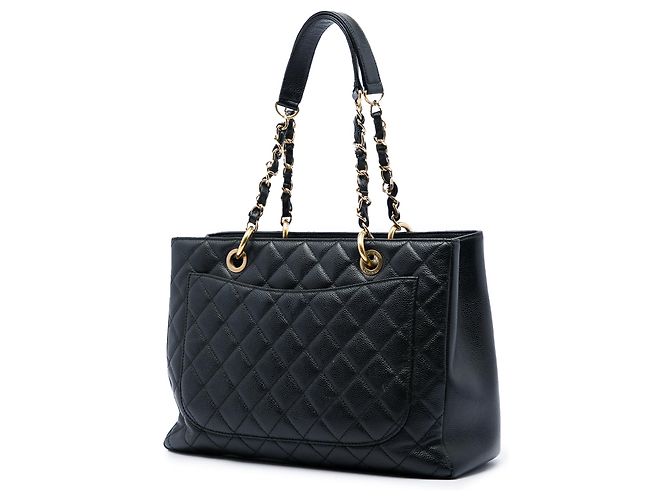 Black Chanel Caviar Grand Shopping Tote - view 2