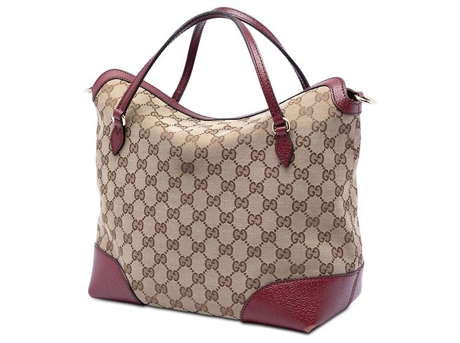 Borsa Tote Gucci Medium GG Canvas Bree pieghevole rossa Rosso - vista 2