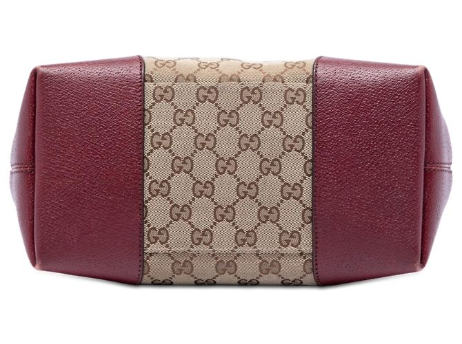 Borsa Tote Gucci Medium GG Canvas Bree pieghevole rossa Rosso - vista 3