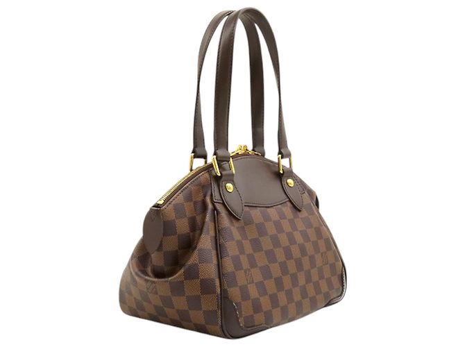 Borsa Louis Vuitton Damier Ebene Verona PM Marrone - vista 2