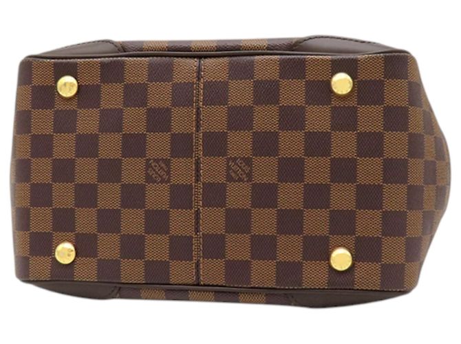 Borsa Louis Vuitton Damier Ebene Verona PM Marrone - vista 3