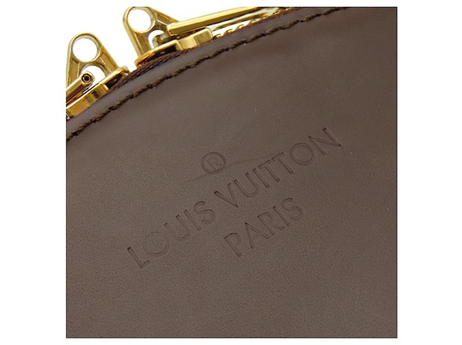 Borsa Louis Vuitton Damier Ebene Verona PM Marrone - vista 8