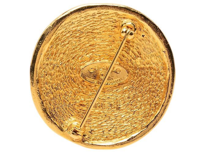 Spilla Chanel CC 31 Rue Cambon placcata oro D'oro - vista 2