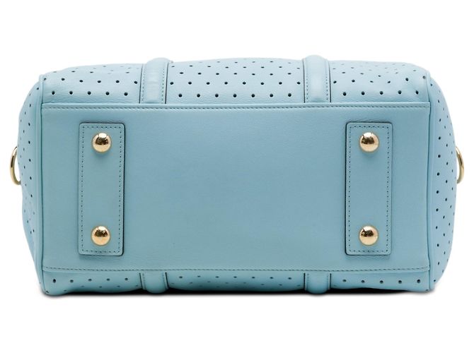 Blue Louis Vuitton Sofia Coppola Calfskin Perforated SC PM Satchel - view 3