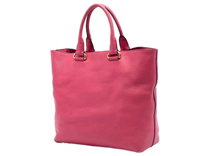 Borsa Tote Open Convertible Prada Vitello Daino rosa - vista 2