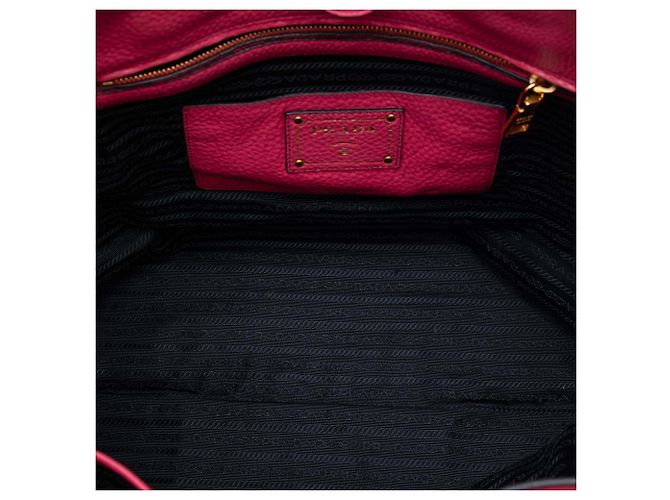 Borsa Tote Open Convertible Prada Vitello Daino rosa - vista 4
