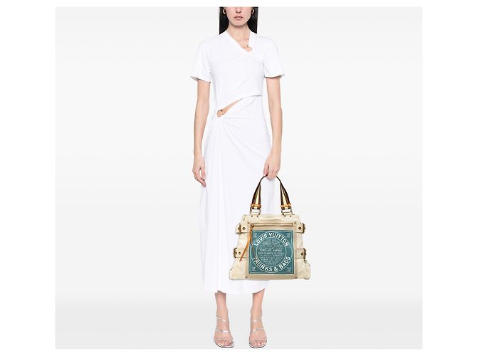 Tote Globe Shopper della linea Cruise Louis Vuitton beige MM - vista 6