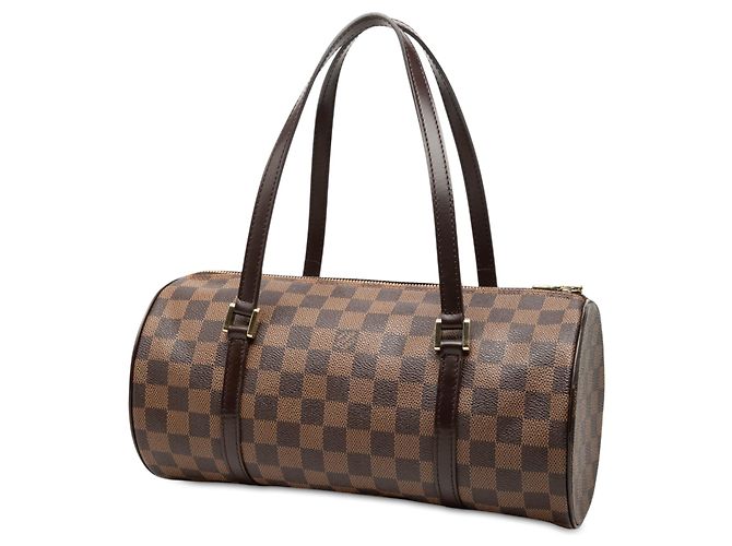Borsa Louis Vuitton Damier Ebene Papillon 30 marrone - vista 2