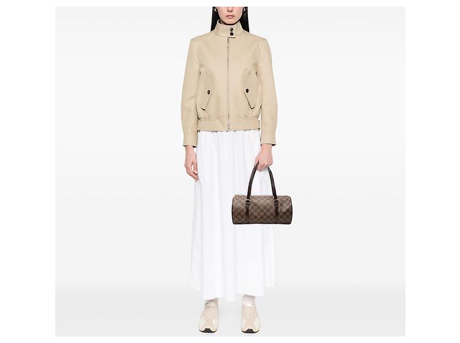 Borsa Louis Vuitton Damier Ebene Papillon 30 marrone - vista 6