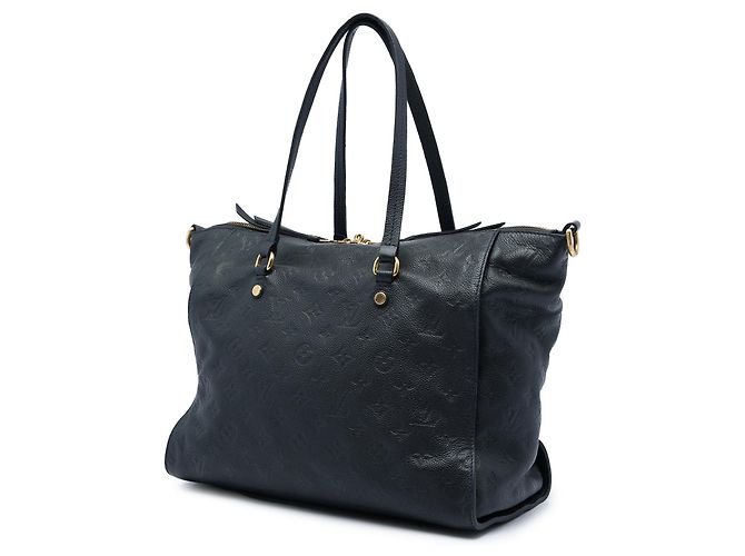 Borsa Louis Vuitton Monogram Empreinte Lumineuse PM blu - vista 2