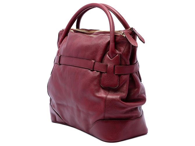 Roter Burberry Bartow Satchel aus Leder - Ansicht 2