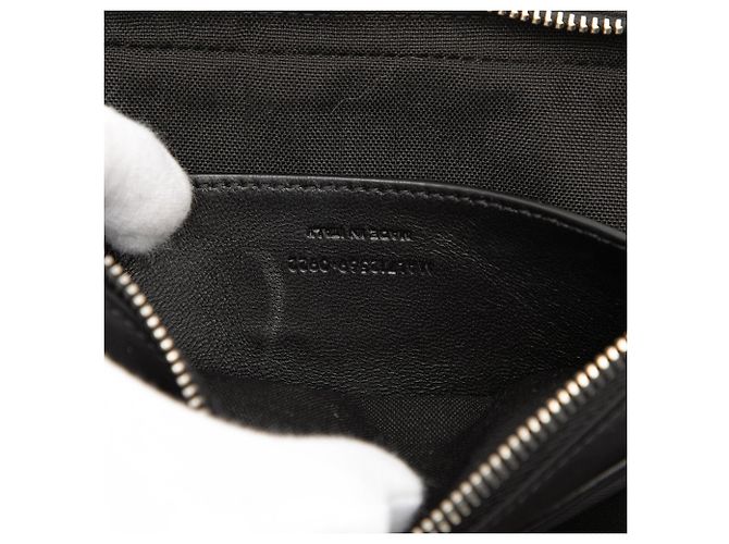 Borsa a tracolla in nylon e vernice nera Saint Laurent Nero - vista 6