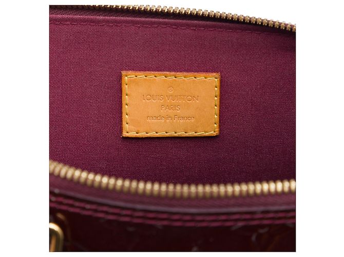 Borsa Louis Vuitton Monogram Vernis Alma PM rossa Rosso - vista 5