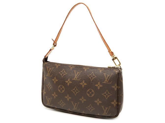 Borsa a tracolla Louis Vuitton Monogram Pochette Accessoires marrone - vista 2
