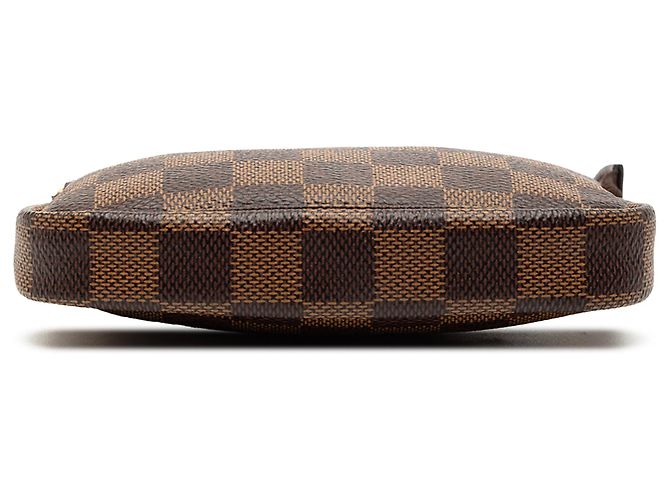 Sac à main Mini Pochette Accessoires Louis Vuitton Damier Ebene marron - vue 3