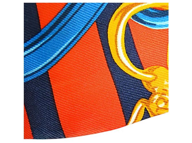 Hermès Seidentuch Orange Brides De Gala Bayaderes Twilly - Ansicht 9