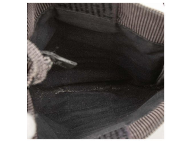 Borsa a tracolla pochette Herline in tela grigia Hermès Grigio - vista 4