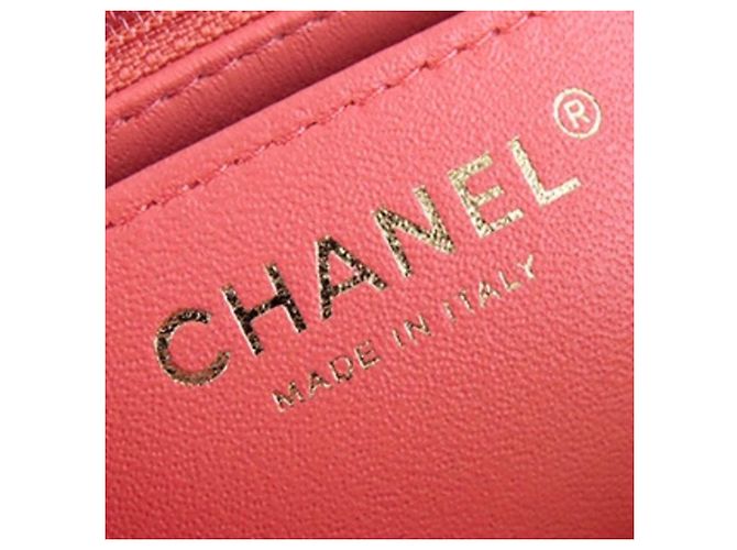 Mini Borsa Chanel Square Classic Lambskin Single Flap Crossbody Rosa - vista 5