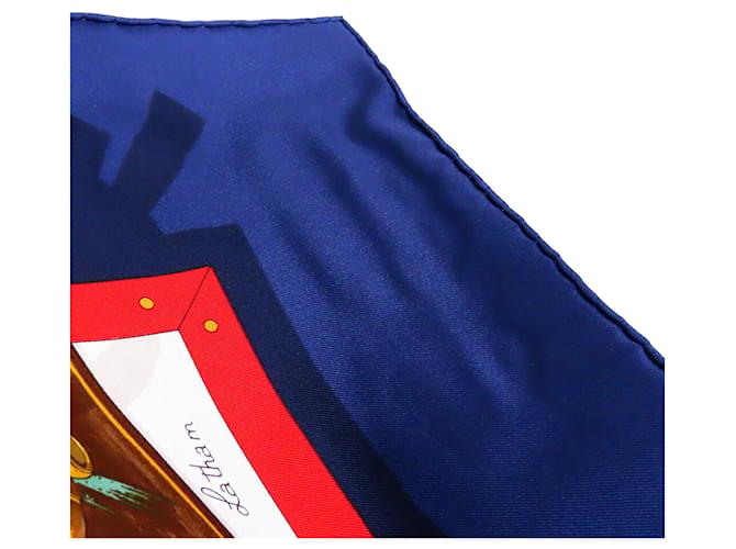 Hermès Sciarpa in seta blu Memoire d Hermes 90 - vista 5