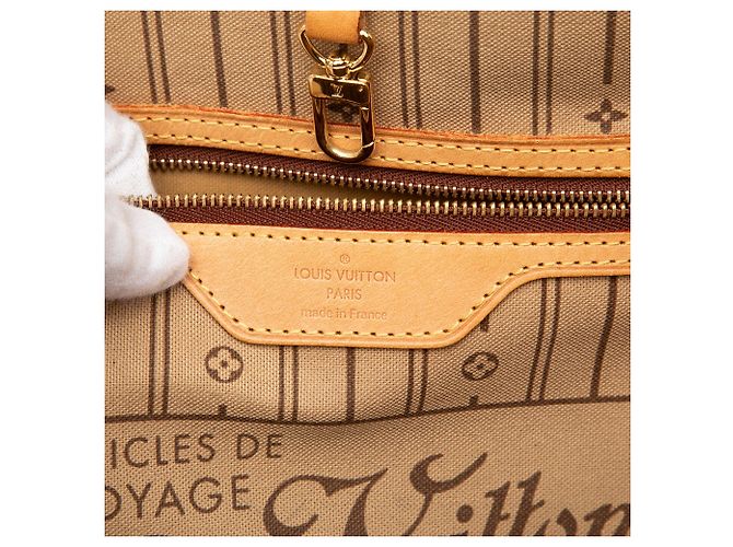 Borsa Tote Louis Vuitton Monogram Neverfull MM marrone - vista 5