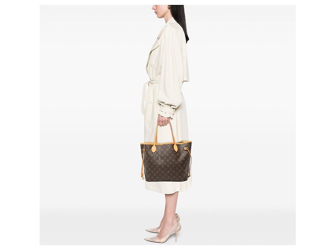 Borsa Tote Louis Vuitton Monogram Neverfull MM marrone - vista 8
