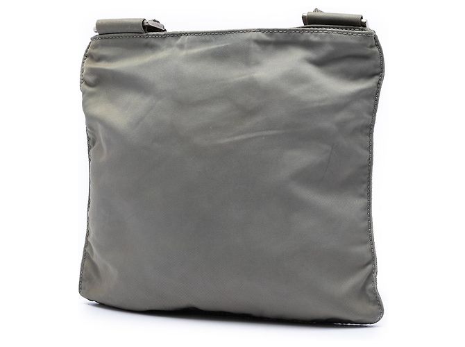 Borsa a tracolla Prada Tessuto con zip grigia Grigio - vista 2