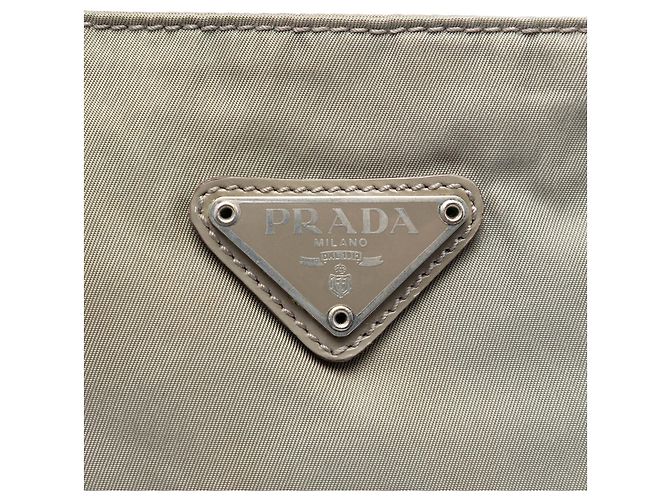 Borsa a tracolla Prada Tessuto con zip grigia Grigio - vista 5