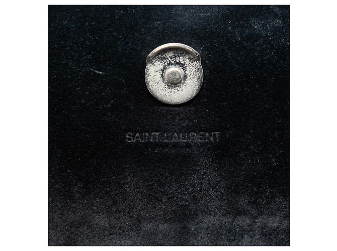 Borsa a tracolla Kate con nappa con stampa coccodrillo nera Saint Laurent Small Nero - vista 5