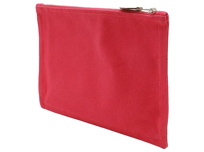 Pochette plana Red Hermès Toile Bain Yachting PM Vermelho - vista 2