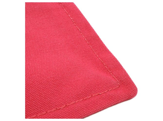 Pochette plana Red Hermès Toile Bain Yachting PM Vermelho - vista 5