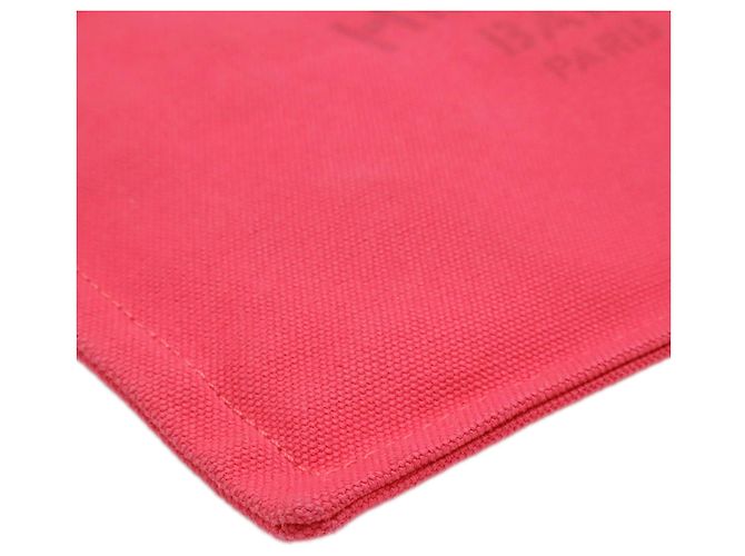 Pochette plana Red Hermès Toile Bain Yachting PM Vermelho - vista 6