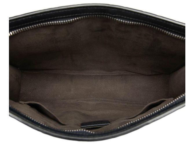 Clutch Gucci Guccissima Web blu - vista 4