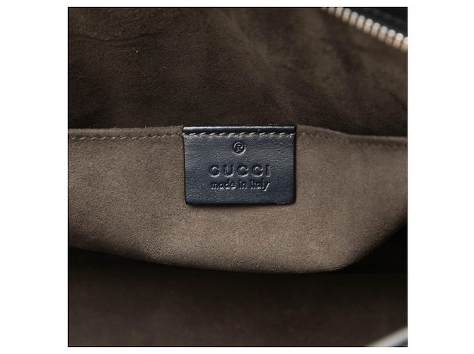 Clutch Gucci Guccissima Web blu - vista 5
