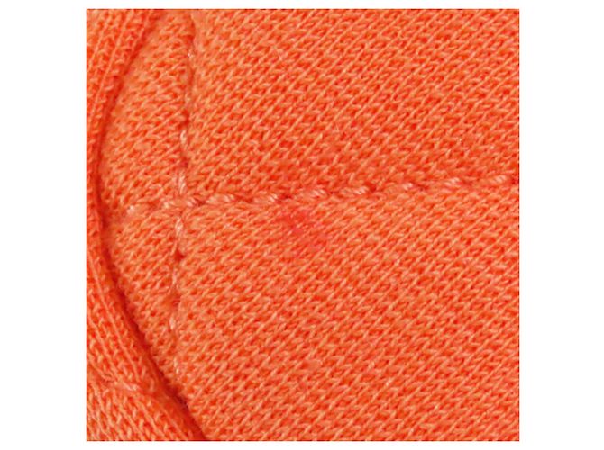 Chanel Small Quilted Jersey Wavy CC Hobo Crossbody Bag Orange - Ansicht 9