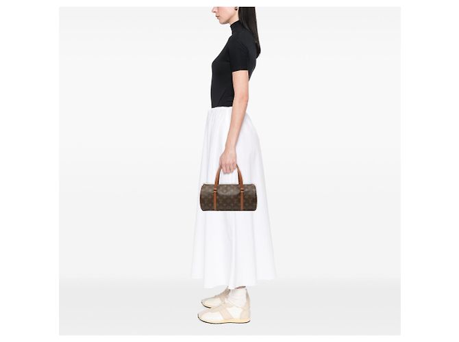 Borsa Louis Vuitton Monogram Papillon 30 marrone - vista 7