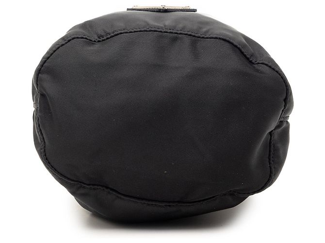 Pochette con coulisse Tessuto nera Prada Nero - vista 3