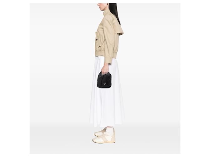 Pochette con coulisse Tessuto nera Prada Nero - vista 6
