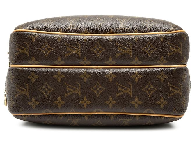 Borsa a tracolla Louis Vuitton Monogram Reporter PM marrone - vista 3