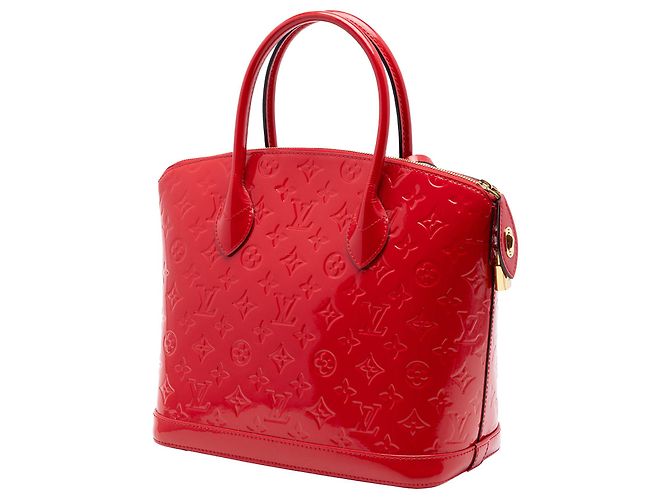 Borsa Louis Vuitton Monogram Vernis Lockit PM rossa Rosso - vista 2