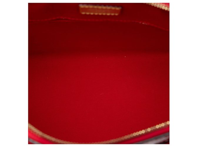 Borsa Louis Vuitton Monogram Vernis Lockit PM rossa Rosso - vista 4
