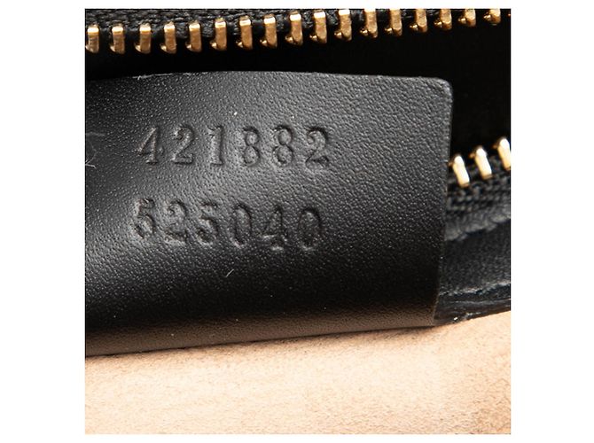 Sac à main Sylvie en cuir de veau Small Web noir Gucci - vue 6