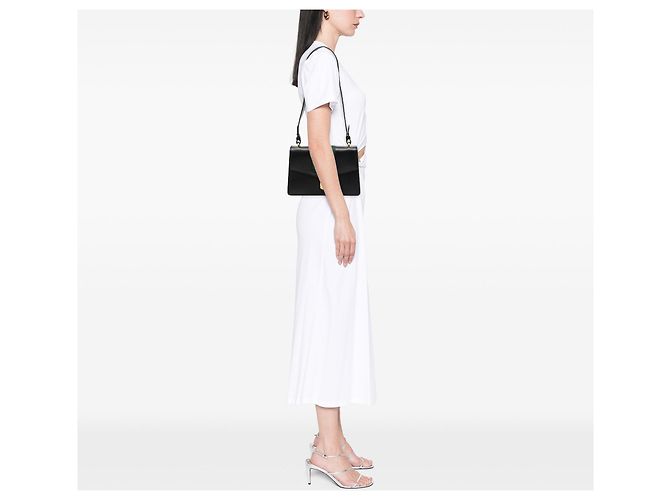 Sac à main Sylvie en cuir de veau Small Web noir Gucci - vue 7