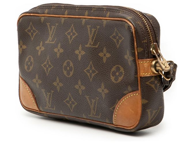 Clutch Louis Vuitton Monogram Marly Dragonne PM Marrone - vista 2