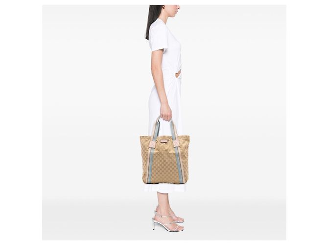 Gucci GG Canvas Web Tote beige - Ansicht 7