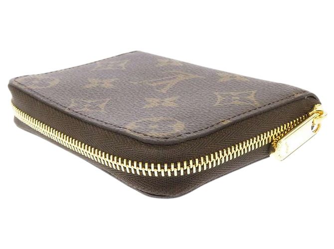 Portamonete Louis Vuitton Monogram Zippy marrone - vista 4