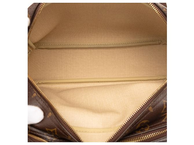 Borsa a tracolla Louis Vuitton Monogram Reporter PM Marrone - vista 4